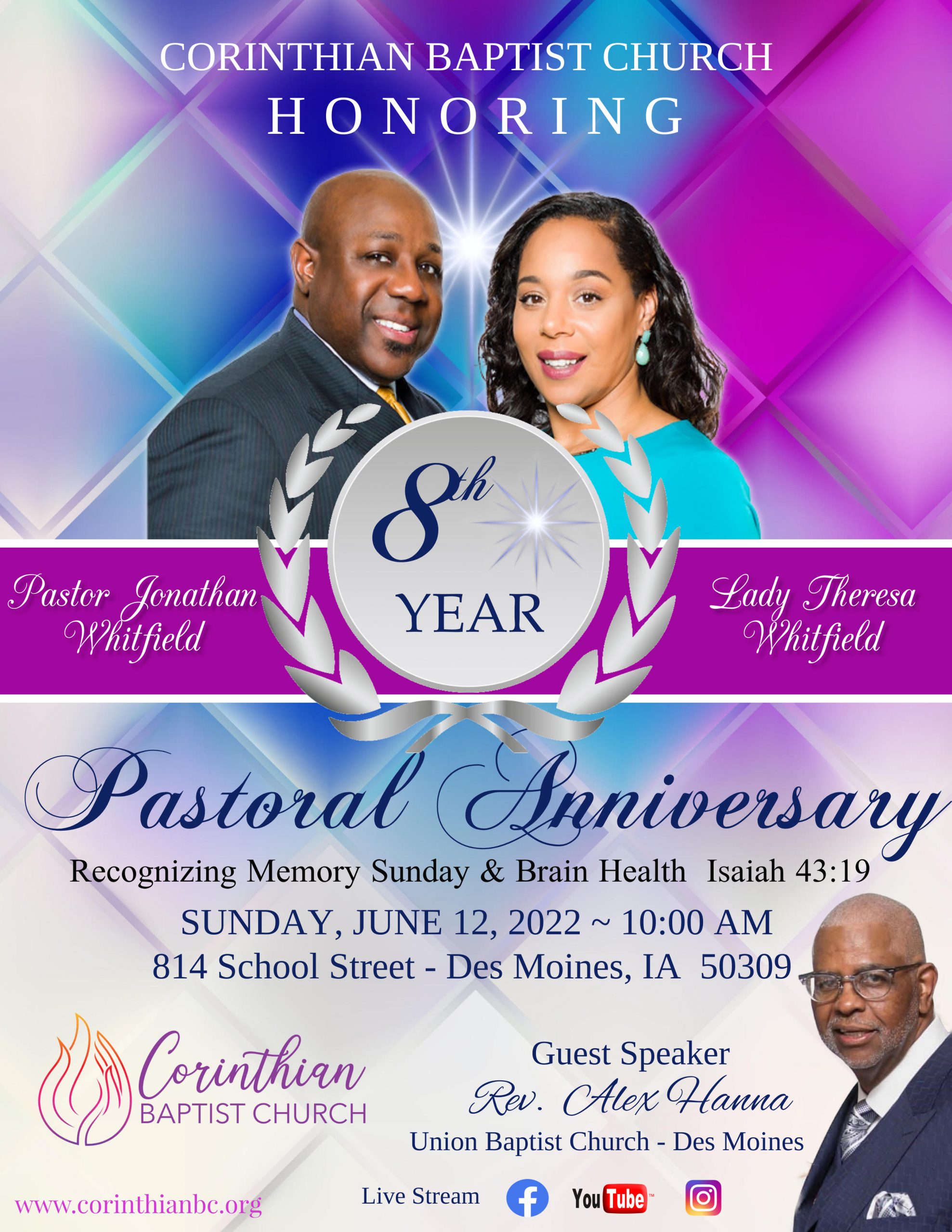 Pastoral Anniversary - Corinthian Baptist Church